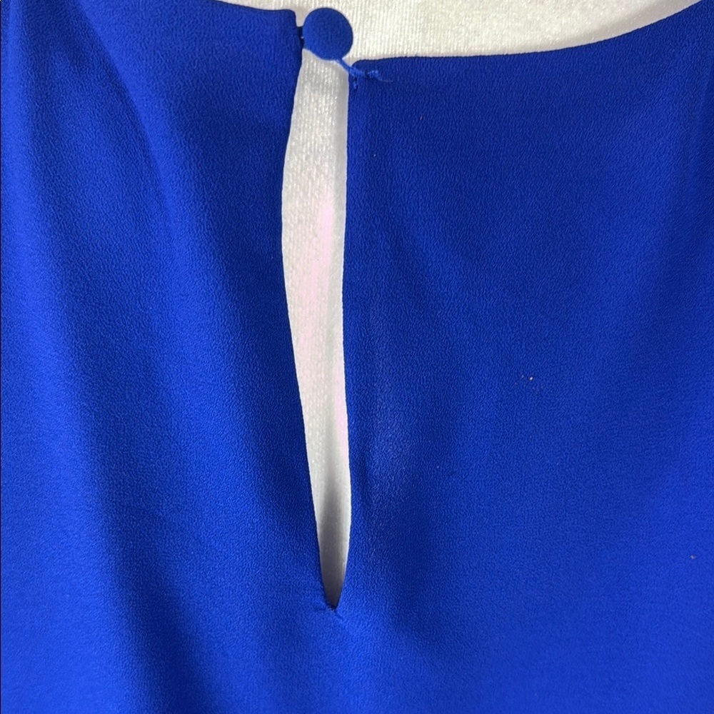 Badgley Mischka Royal Blue Dress Size 12 - Picture 7 of 8
